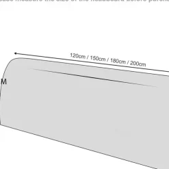 Headboard Covers Slipcover, Stretch Bed Headboard Covers, Small Square Jacquard Dustproof Protector Cover Bed Headboard Cover Queen Size King Twin for Upholstered Headboard