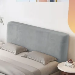 Headboard Covers Slipcover, Stretch Bed Headboard Covers, Small Square Jacquard Dustproof Protector Cover Bed Headboard Cover Queen Size King Twin for Upholstered Headboard