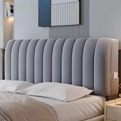 Headboard Covers Slipcover, Stretch Bed Headboard Covers, Small Square Jacquard Dustproof Protector Cover for Upholstered Headboard