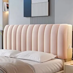 Headboard Covers Slipcover, Stretch Bed Headboard Covers, Small Square Jacquard Dustproof Protector Cover for Upholstered Headboard