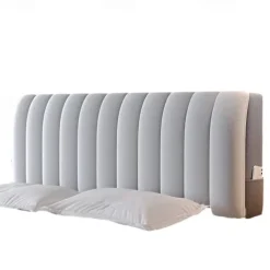 Headboard Covers Slipcover, Stretch Bed Headboard Covers, Small Square Jacquard Dustproof Protector Cover for Upholstered Headboard