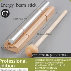 Healing equipment meditation wind chime energy sound set, suitable for meditation/ mindfulness/ yoga relaxation and soothing percussion instruments