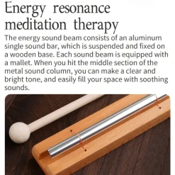 Healing equipment meditation wind chime energy sound set, suitable for meditation/ mindfulness/ yoga relaxation and soothing percussion instruments