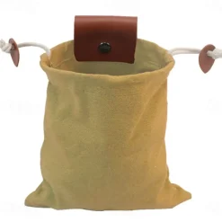 Heavy Duty Canvas Foraging Waist Bag - Portable Outdoor Gathering Pouch with Adjustable Belt
