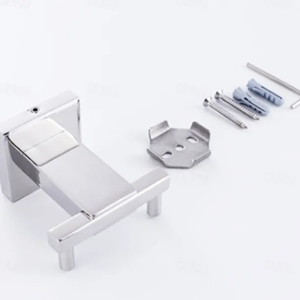 Heavy Duty Double Robe Hook Wall Mount Stainless Steel Hand Towel Hooks for Bathrooms, Mirror Polish