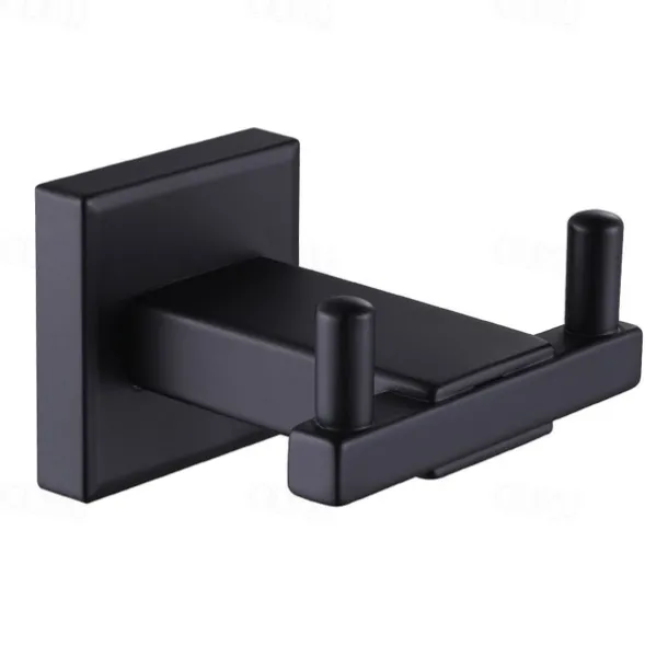 Heavy Duty Double Robe Hook Wall Mount Stainless Steel Hand Towel Hooks for Bathrooms, Mirror Polish