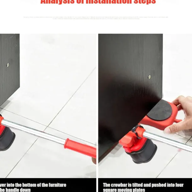 Heavy Duty Furniture Lifter 4 Appliance Roller Sliders with 330lbs Load Capacity Wheels Furniture Lift Mover Tool Set - Furniture Movers with Wheels Heavy Furniture Moving Sliders Appliance Rollers