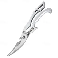 Heavy Duty Stainless Steel Bone-Cut Scissors, Kitchen Shears for Cutting Chicken, Poultry, Meat, Sharp Multipurpose Food Scissors for Home Cooking