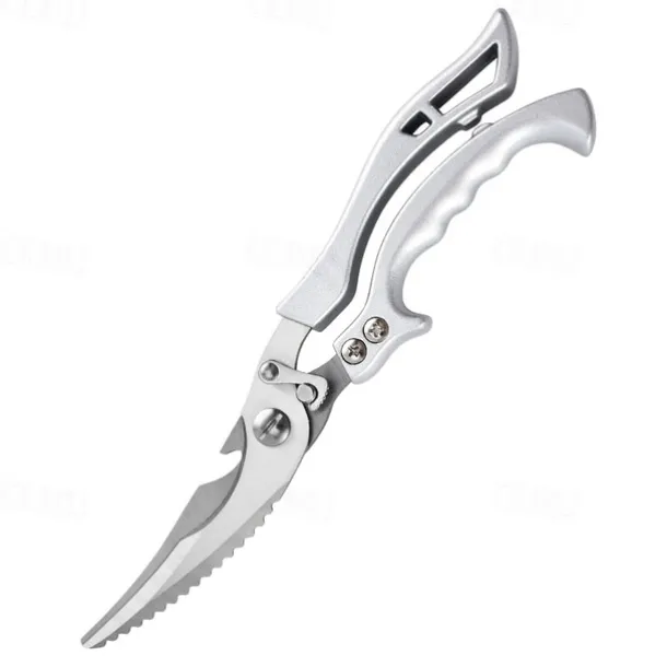 Heavy Duty Stainless Steel Bone-Cut Scissors, Kitchen Shears for Cutting Chicken, Poultry, Meat, Sharp Multipurpose Food Scissors for Home Cooking