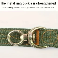 Heavy-Duty Canvas Livestock Halter, Four-Layer Reinforced Cow Neck Yoke, Strong Canvas Collar with Rope and Bolt for Cows, Sheep, Dogs, and Horses