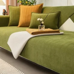 Herringbone Chenille Fabric Waterproof & Antifouling Sofa Covers - Elegant and Durable Design - Protects Against Spills, Stains, and Scratches