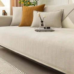 Herringbone Chenille Fabric Waterproof & Antifouling Sofa Covers - Elegant and Durable Design - Protects Against Spills, Stains, and Scratches