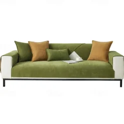 Herringbone Chenille Fabric Waterproof & Antifouling Sofa Covers - Elegant and Durable Design - Protects Against Spills, Stains, and Scratches