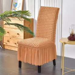 High Back Dining chair Cover For Home Polar Fleece Fabric Chair Cover Stretch Slipcovers Seat Chair Covers