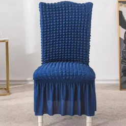 High Back Dining chair Cover For Home Polar Fleece Fabric Chair Cover Stretch Slipcovers Seat Chair Covers