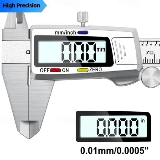 High Precision Digital Display Caliper 0-150 Mm Measuring Tools Metal Stainless Steel Vernier Caliper