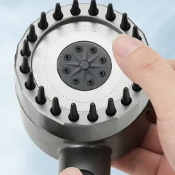 High Pressure 3-Mode Message Shower Head With Stop Button Handheld Water Saving Spray Nozzle Bathroom Accessories