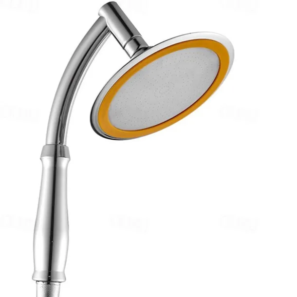 High Pressure Shower Head Bracket Hose Set 360 Degree Adjustment Water Saving Handheld Shower Head Bath Nozzle SPA Rainfall Turbo Shower Head Set for Bathroom