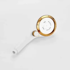 High Pressure Shower Head with Stop Button Water Pressure Adjustable Exquisite Spray Saving Large Panel ABS Shower Spray Nozzle Handhold Shower head Water Saving Stepless Adjustable Button Rotating