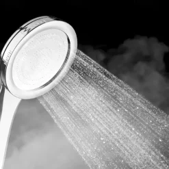 High Pressurized Nozzle Sprayer Shower Head Water Saving Rainfall with ABS Chrome Bathroom Shower Head Bathroom Accessories