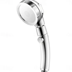 High Quality 1PC High Pressure 3 Modes Shower Head with Stop Button Adjustable Water Saving Showerhead For Home Hotel Bathroom