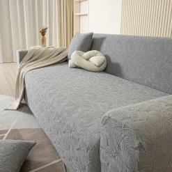 High Quality Small Leaf Sofa Cover Soft and Durable Fabric with Elegant Leaf Pattern Perfect for Living Room Decor Comfortable and Protective Slipcover Easy to Install and Machine Washable
