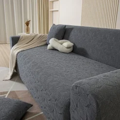 High Quality Small Leaf Sofa Cover Soft and Durable Fabric with Elegant Leaf Pattern Perfect for Living Room Decor Comfortable and Protective Slipcover Easy to Install and Machine Washable
