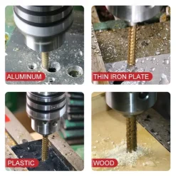 High-speed Reaming Pagoda Sawtooth Set 6Pcs Step Drill Bits Saw Drill Set HSS Titanium Milling Cutter for Woodworking Metal Core Hole Opener 4-12 4-20 4-32mm 3 6 8mm