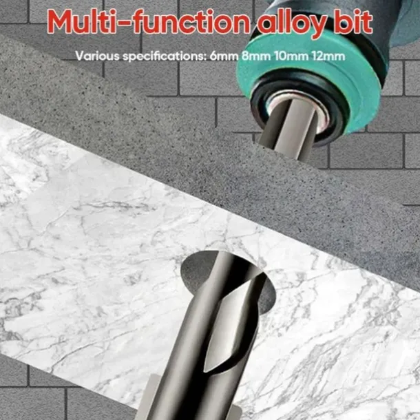 High-Strength Eccentric Twist Drill Bit Set - High-Speed Steel for Wood, Plastic, and Metal - Versatile and Durable Threading Tool - 6mm, 8mm, 10mm, 12mm Sizes Available