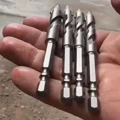 High-Strength Eccentric Twist Drill Bit Set - High-Speed Steel for Wood, Plastic, and Metal - Versatile and Durable Threading Tool - 6mm, 8mm, 10mm, 12mm Sizes Available