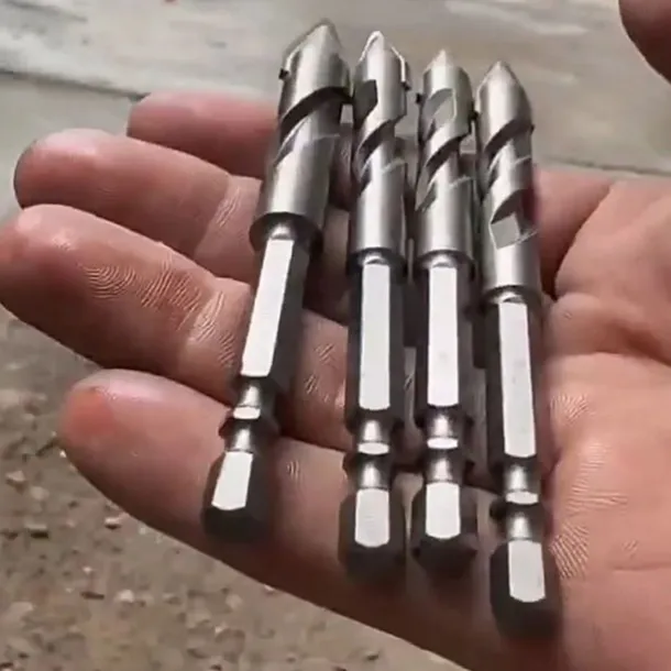 High-Strength Eccentric Twist Drill Bit Set - High-Speed Steel for Wood, Plastic, and Metal - Versatile and Durable Threading Tool - 6mm, 8mm, 10mm, 12mm Sizes Available