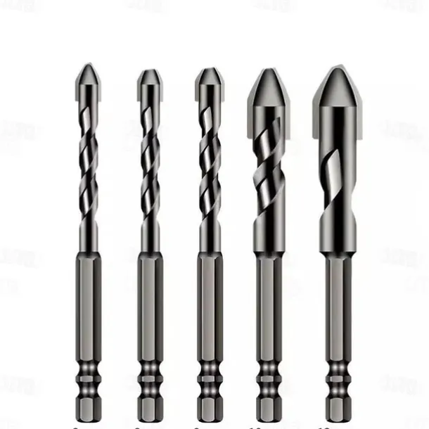 High-Strength Eccentric Twist Drill Bit Set - High-Speed Steel for Wood, Plastic, and Metal - Versatile and Durable Threading Tool - 6mm, 8mm, 10mm, 12mm Sizes Available