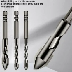 High-Strength Eccentric Twist Drill Bit Set - High-Speed Steel for Wood, Plastic, and Metal - Versatile and Durable Threading Tool - 6mm, 8mm, 10mm, 12mm Sizes Available