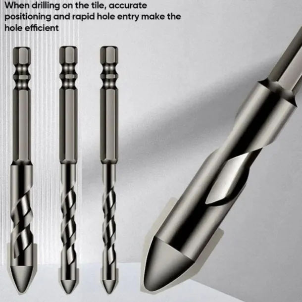High-Strength Eccentric Twist Drill Bit Set - High-Speed Steel for Wood, Plastic, and Metal - Versatile and Durable Threading Tool - 6mm, 8mm, 10mm, 12mm Sizes Available