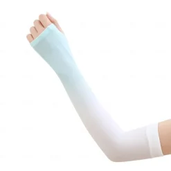 Home Gradient Ice Silk Arm Sleeves UV Protection Cooling UPF 50+ Sun Sleeves Sunscreen Covers Compression Warmer Gloves for Men Women Running Cycling Driving Fishing Colour Gradient