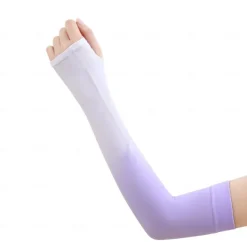 Home Gradient Ice Silk Arm Sleeves UV Protection Cooling UPF 50+ Sun Sleeves Sunscreen Covers Compression Warmer Gloves for Men Women Running Cycling Driving Fishing Colour Gradient