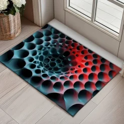 Honeycomb Vortex Doormat Floor Mats Washable Rugs Kitchen Mat Non-Slip Oil Proof Rug Indoor Outdoor Mat Bedroom Decor Bathroom Mat Entrance Rug