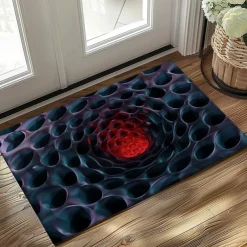 Honeycomb Vortex Doormat Floor Mats Washable Rugs Kitchen Mat Non-Slip Oil Proof Rug Indoor Outdoor Mat Bedroom Decor Bathroom Mat Entrance Rug
