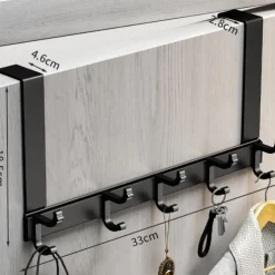 hook behind the door punch-free wall hanger gun ash door hanger wall hanger strong non-marking clothes hat hook