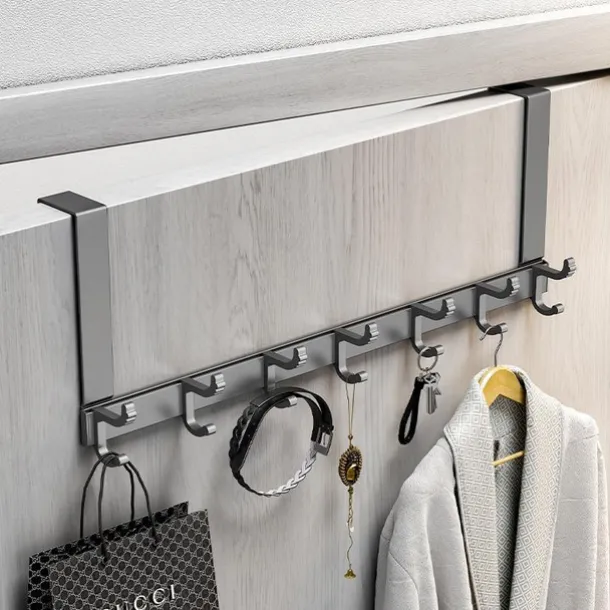 hook behind the door punch-free wall hanger gun ash door hanger wall hanger strong non-marking clothes hat hook