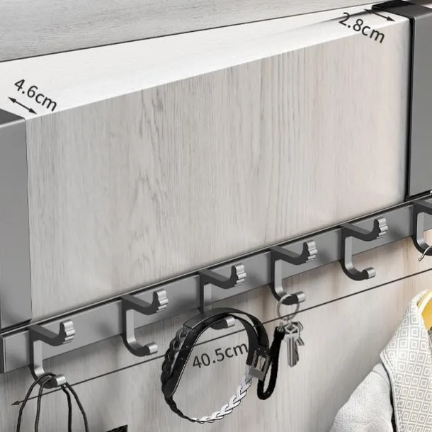 hook behind the door punch-free wall hanger gun ash door hanger wall hanger strong non-marking clothes hat hook