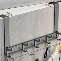 hook behind the door punch-free wall hanger gun ash door hanger wall hanger strong non-marking clothes hat hook