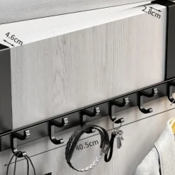 hook behind the door punch-free wall hanger gun ash door hanger wall hanger strong non-marking clothes hat hook