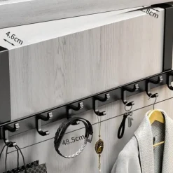 hook behind the door punch-free wall hanger gun ash door hanger wall hanger strong non-marking clothes hat hook