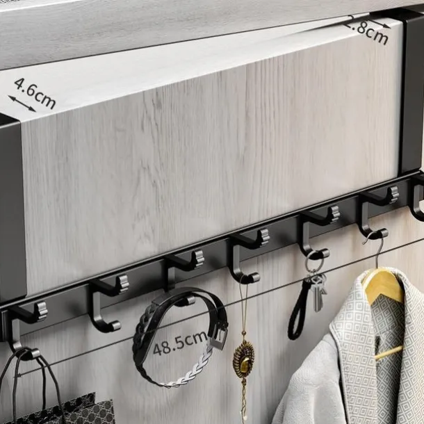 hook behind the door punch-free wall hanger gun ash door hanger wall hanger strong non-marking clothes hat hook