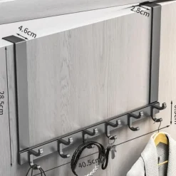 hook behind the door punch-free wall hanger gun ash door hanger wall hanger strong non-marking clothes hat hook