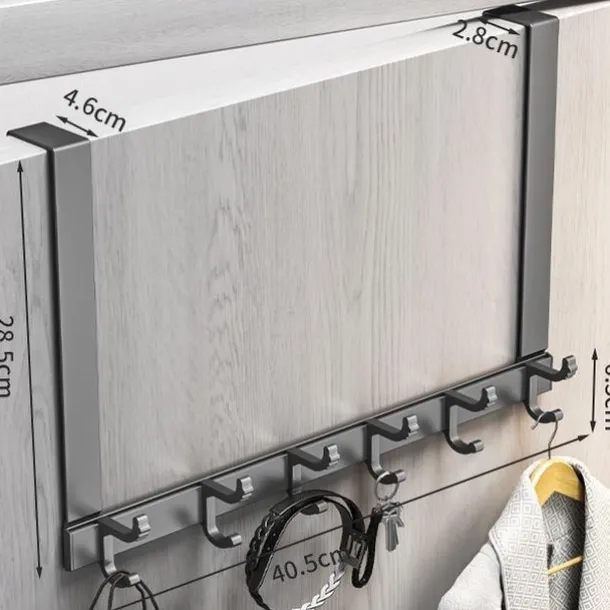hook behind the door punch-free wall hanger gun ash door hanger wall hanger strong non-marking clothes hat hook