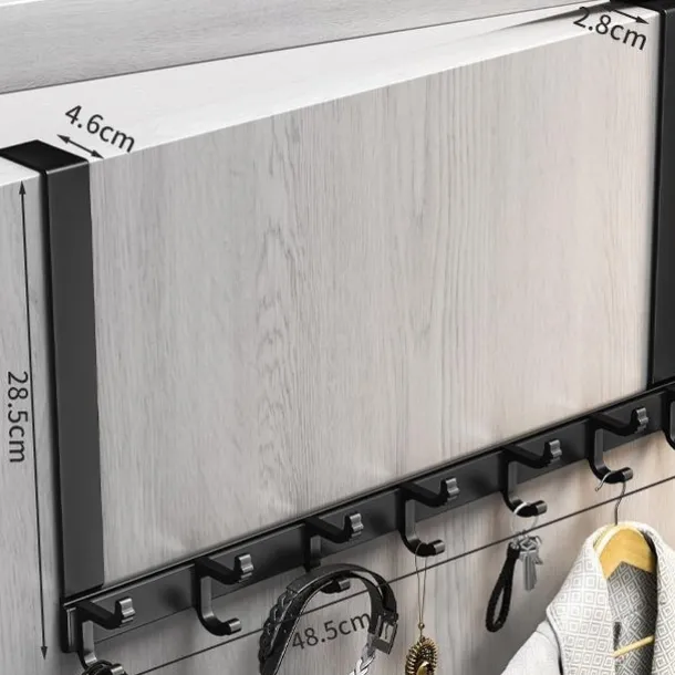 hook behind the door punch-free wall hanger gun ash door hanger wall hanger strong non-marking clothes hat hook