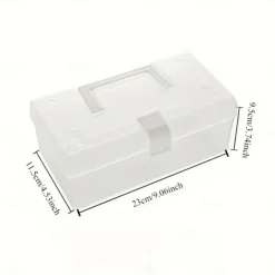 Household Clear Storage Box Desktop Plastic Organizer Box Hand Storage Box Small Box Organizer Box Medicine Box Storage Box Multifunctional Clear Plastic Storage Box for Desktop Car and Toy Organiza