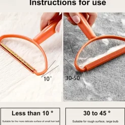 Household Manual Hair Remover, Double Sided Pure Copper Portable Household Hair Remover, Suitable For Nylon & Woolen Cloth